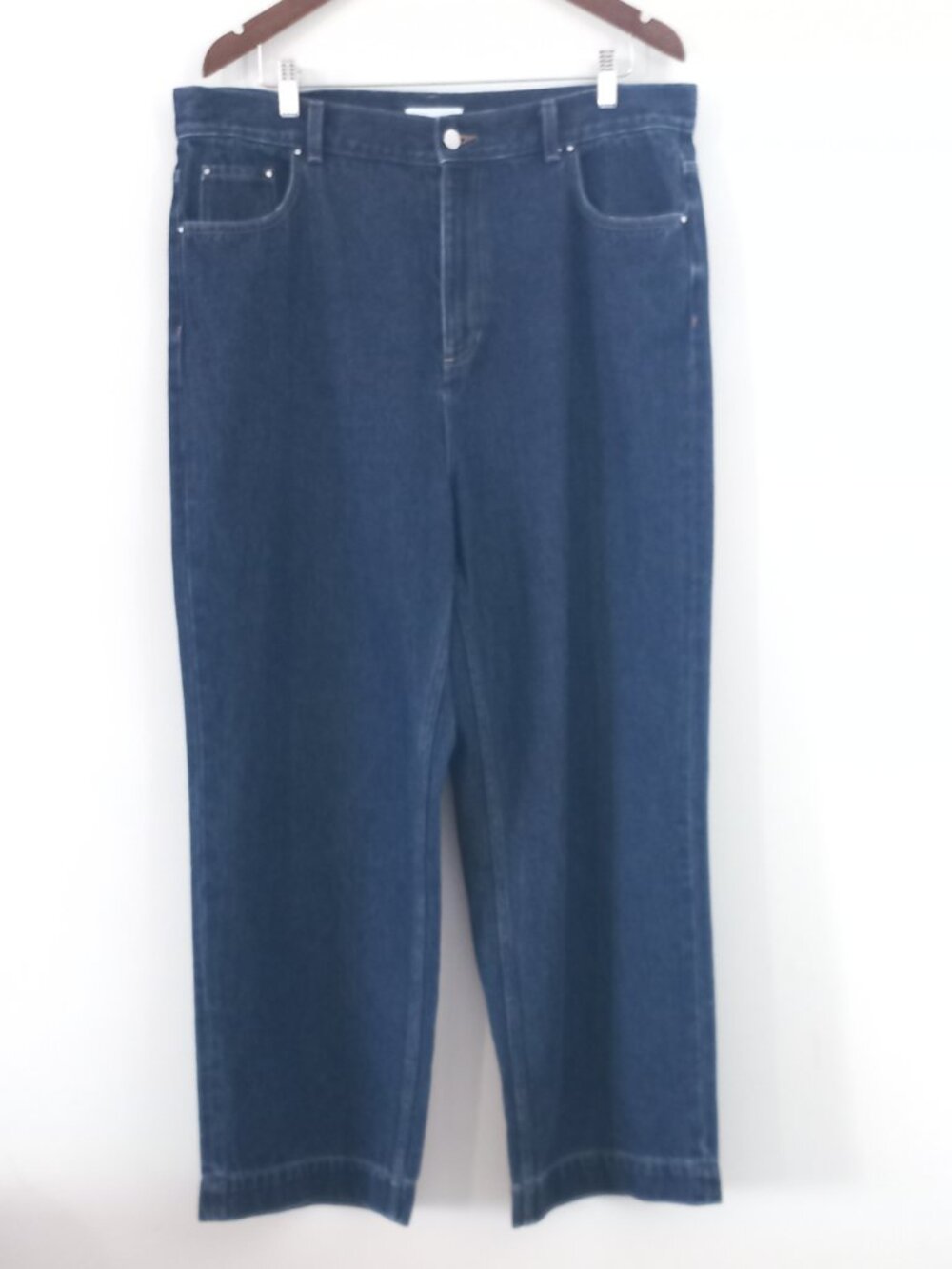 OAK + FORT Blue wide leg jeans